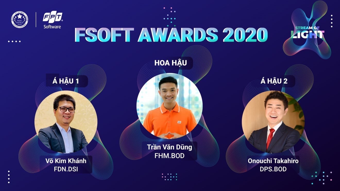 Anh Onouchi Takahiro là Á hậu 2 FSOFT 2020